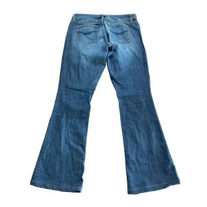 Gap 1969 Women's Blue Flare Leg Curvy Denim Jean Size 29
